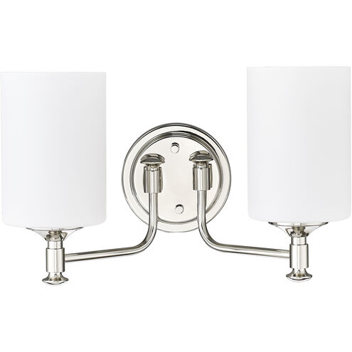 Ailey 2 Light 14.63 inch Polished Nickel Vanity Light Wall Light